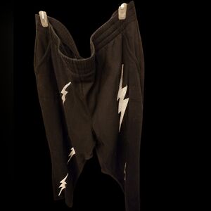 Black Joggers Style Sleep Wear Wit  Lightning Bolt Design By Torrid》 Size 4 Nwot